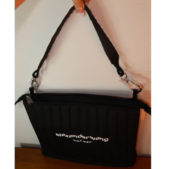 Alexander Wang black cloud quilted puffy elite tech shoulder bag - Picture 3 of 11